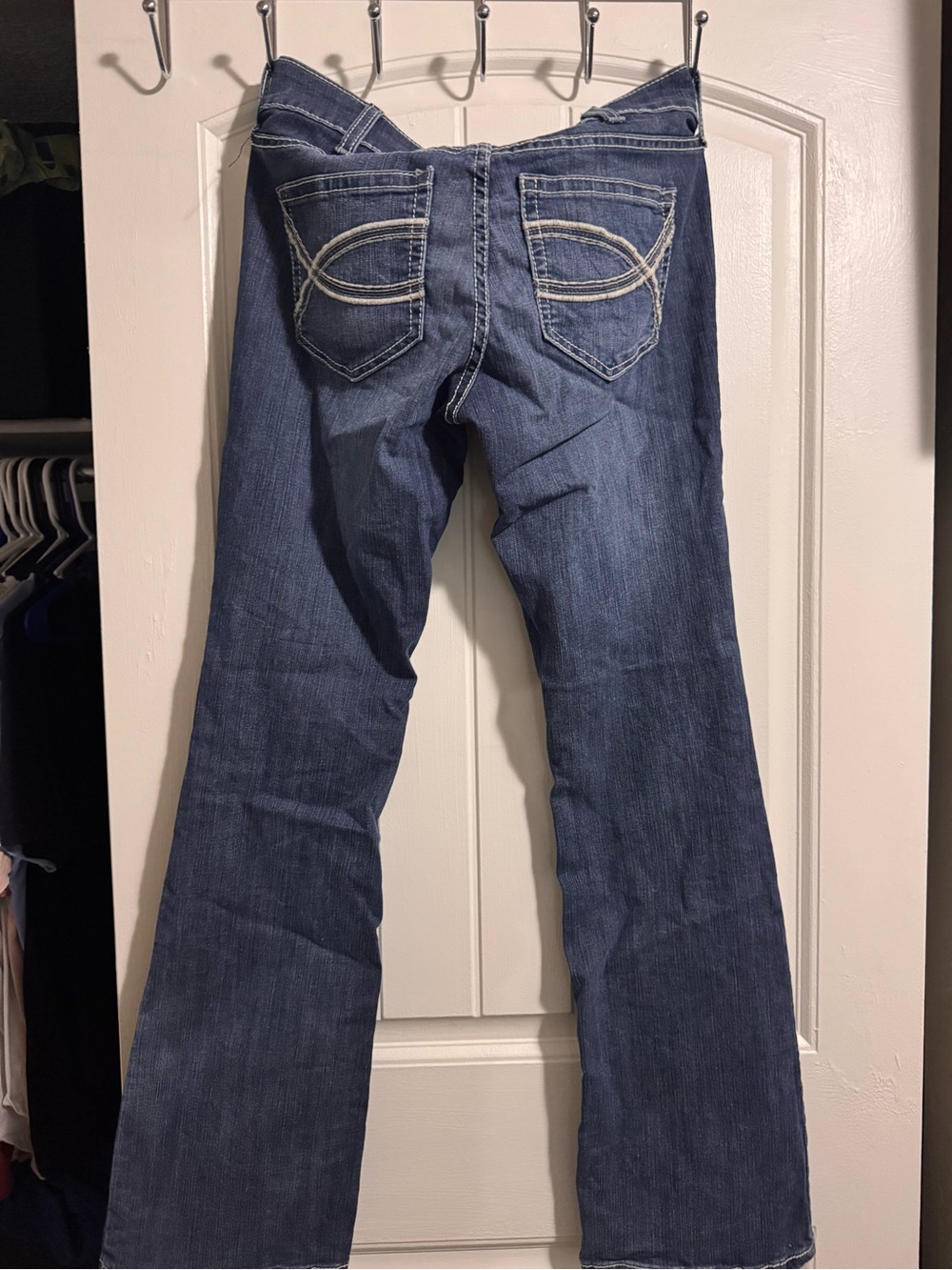 Ariat Women's Dark Blue Flare Jeans - Picture 2 of 2